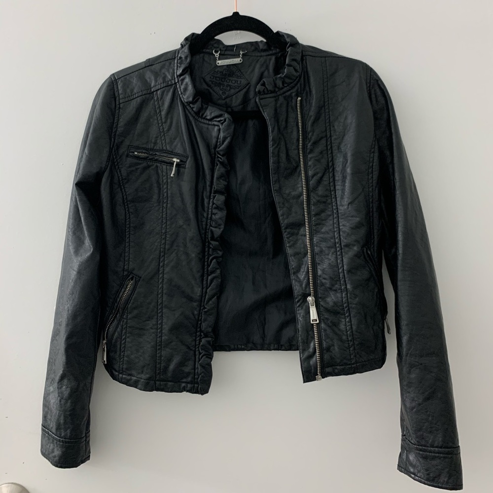 Faux Leather Jacker
